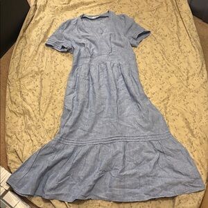 Boden Eve Linen Midi Dress.